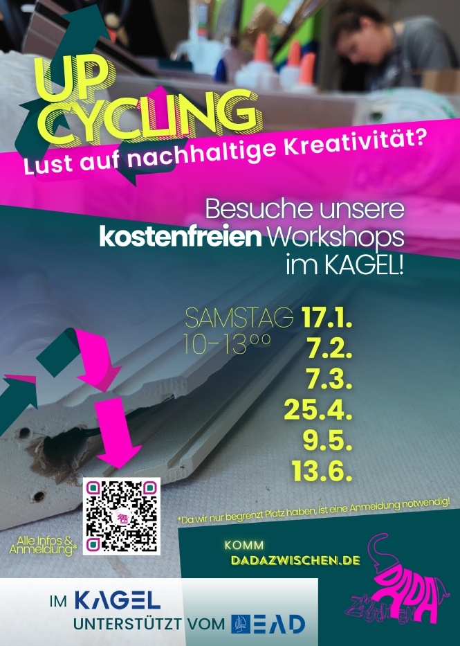 Unsere kostenfreie Upcycling-Workshops gehen weiter